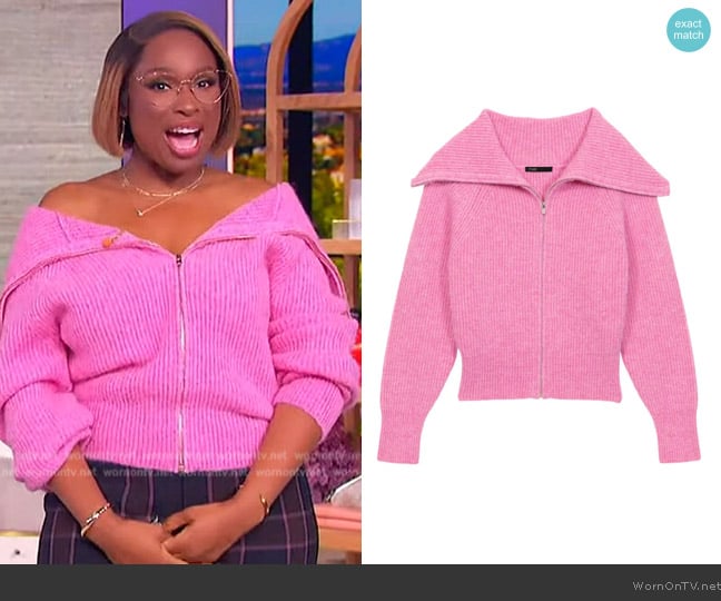 Maje Wool-blend cardigan worn by Jennifer Hudson on The Jennifer Hudson Show