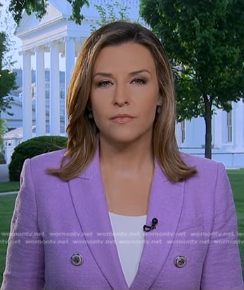 Mary’s lilac double breasted blazer on Good Morning America