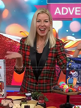 Meredith Sinclair’s red plaid blazer on Today