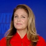 Michelle’s red twisted neck dress on Good Morning America
