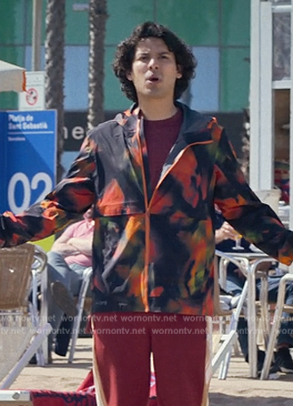 Miguel’s printed jacket on Cobra Kai