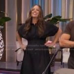 Monica Mangin’s black shirtdress on Live with Kelly and Mark