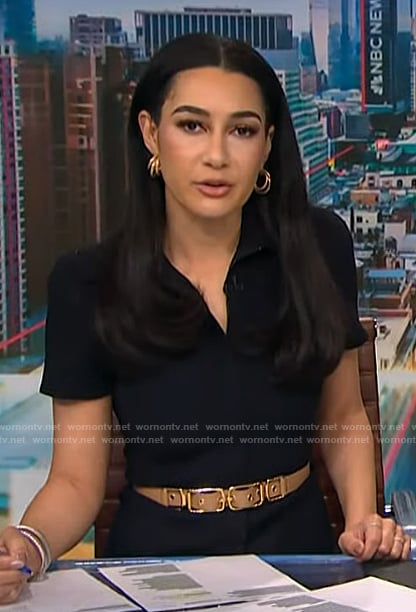 Morgan’s black zip shirtdress on NBC News Daily