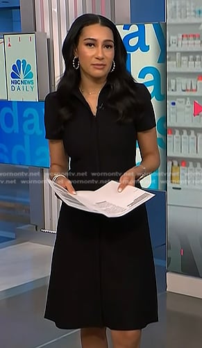 Morgan’s black zip shirtdress on NBC News Daily