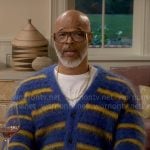 Poppa’s blue and yellow striped cardigan on Poppas House