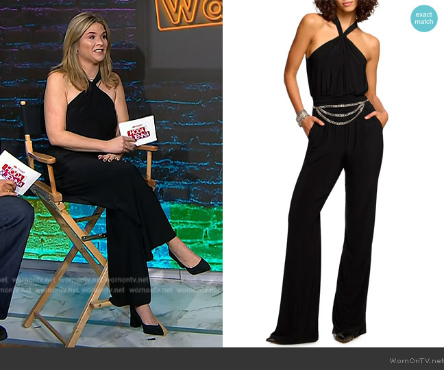 Ramy Brook Femi Halter Neck Jumpsuit worn by Jenna Bush Hager on Today