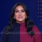 Reena’s colorblock knit dress on Good Morning America
