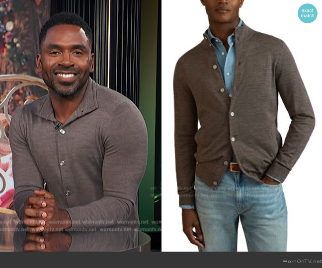 Reiss Harlow Sweater worn by Justin Sylvester on E! News