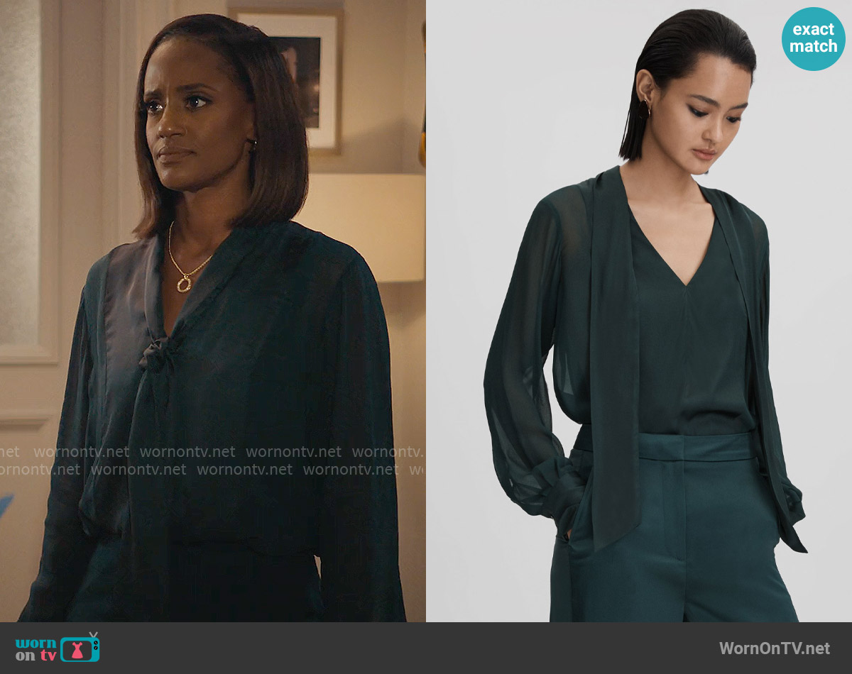 Reiss Lula Blouse worn by Olympia (Skye P. Marshall) on Matlock