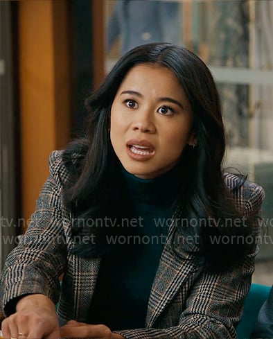 Sarah’s plaid blazer on Matlock