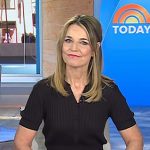 Savannah’s brown ribbed polo dress on Today