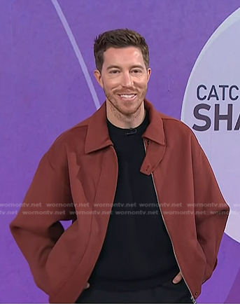 Shaun White’s rust red bomber jacket on Today