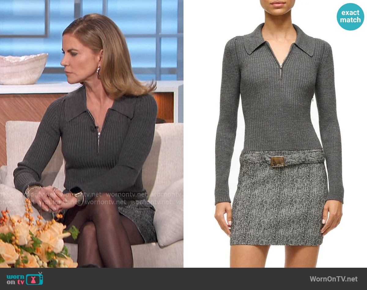 Staud Platt Dress worn by Natalie Morales on The Talk