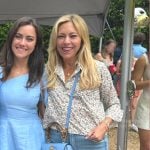 Satton’s white floral shirt on The Real Housewives of Beverly Hills
