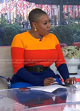 Symone’s colorblock dress on Today