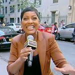 Tamron’s brown double breasted blazer on Tamron Hall Show