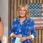 Tory’s blue tie dye dress on Good Morning America