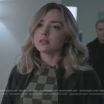 Tory’s green checkered cropped tee on Cobra Kai