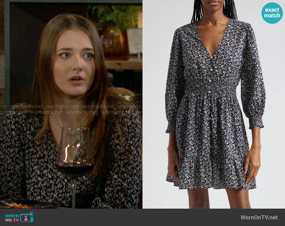 Veronica Beard Katari Dress worn by Faith Newman (Reylynn Caster) on The Young and the Restless