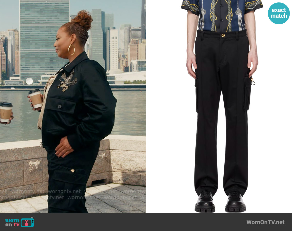 Versace Hardware Cargo Pants worn by Robyn McCall (Queen Latifah) on The Equalizer