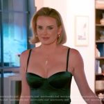 Whitney’s green bustier top and asymmetric skirt on The Real Housewives of Salt Lake City