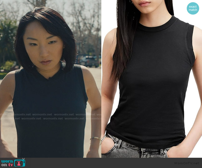 All Saints Imogen Tank worn by Sarah Weber (Poppy Liu) on No Good Deed
