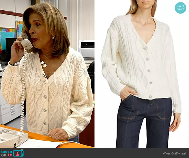Cinq a Sept Amandine Cardigan Dress worn by Hoda Kotb on Today