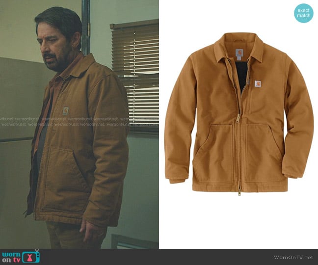 Carhartt Loose Fit Washed Duck Sherpa-Lined Coat worn by Paul Morgan (Ray Romano) on No Good Deed