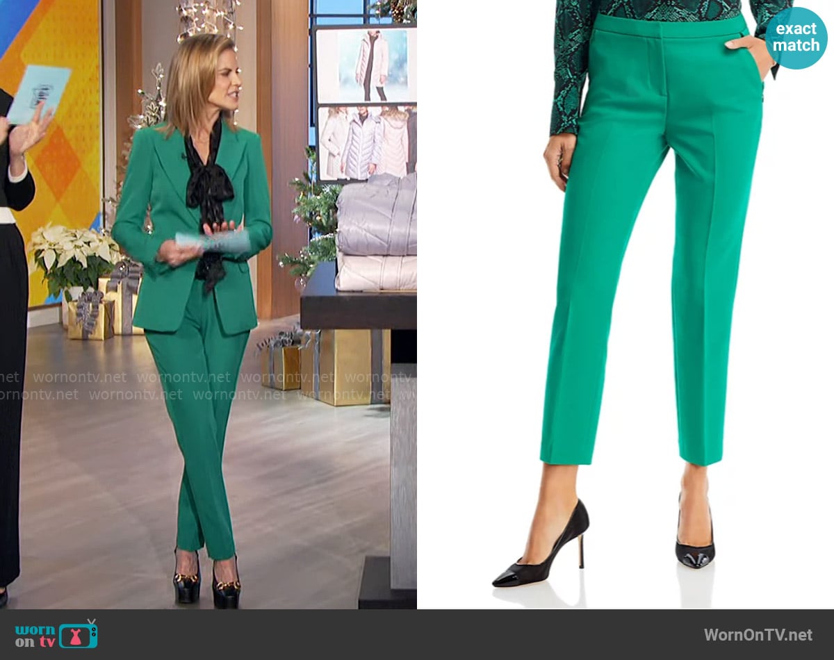 Kobi Halperin Alexi Pants in Ivy worn by Natalie Morales on The Talk