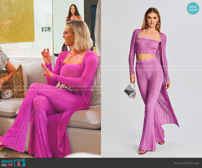 SER.O.YA Rudley Flare Pant in Lilac worn by Whitney Rose on The Real Housewives of Salt Lake City