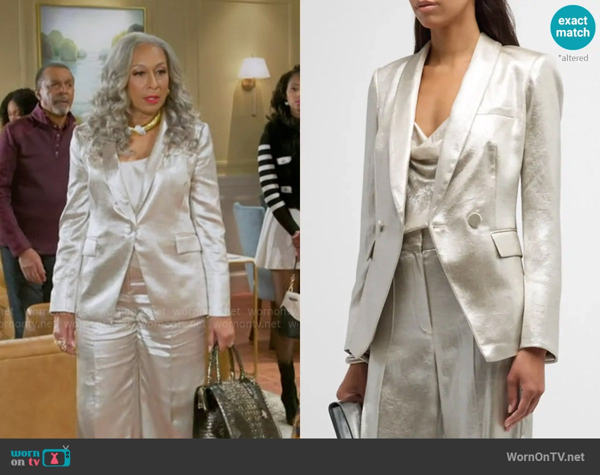 Veronica Beard Jagger Dickey Jacket worn by Anita Dupree (Tamara Tunie) on Beyond the Gates