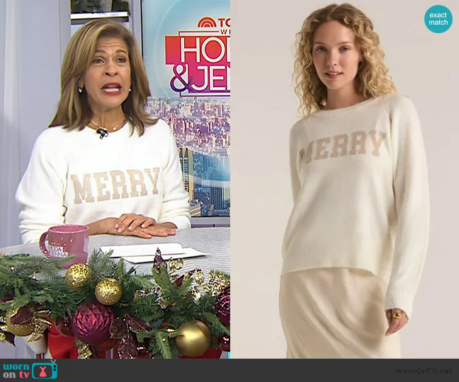 Z Supply Merry Metallic Sweater worn by Hoda Kotb on Today
