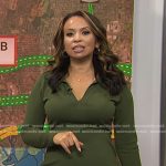 Adelle’s green collared sweater dress on Today
