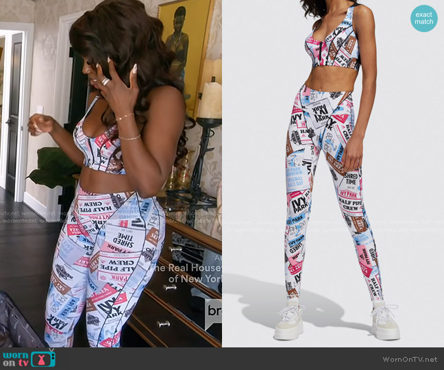Adidas x Ivy Park Medium-Support Ski Tag Bra worn by Bozoma Saint John on The Real Housewives of Beverly Hills