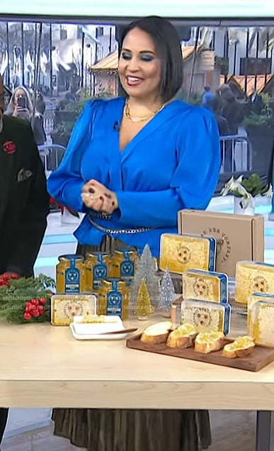 Alejandra Ramos’s blue peplum blouse on Today