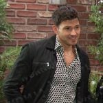 Alex’s white geometric print shirt on Days of our Lives