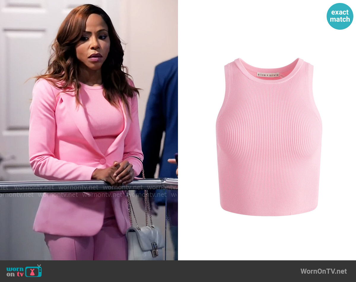 Alice + Olivia Marvin Tank worn by Andrea Barnes (Kj Smith) on Tyler Perrys Sistas
