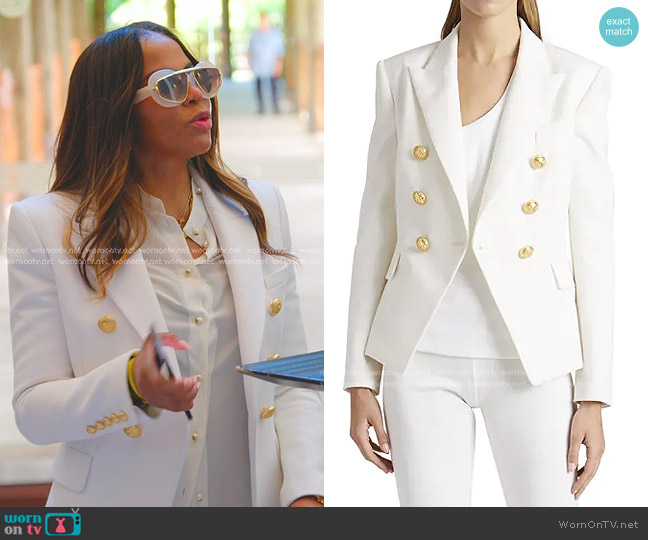 Balmain Wool Grain de Poudre Blazer worn by Mary Cosby on The Real Housewives of Salt Lake City
