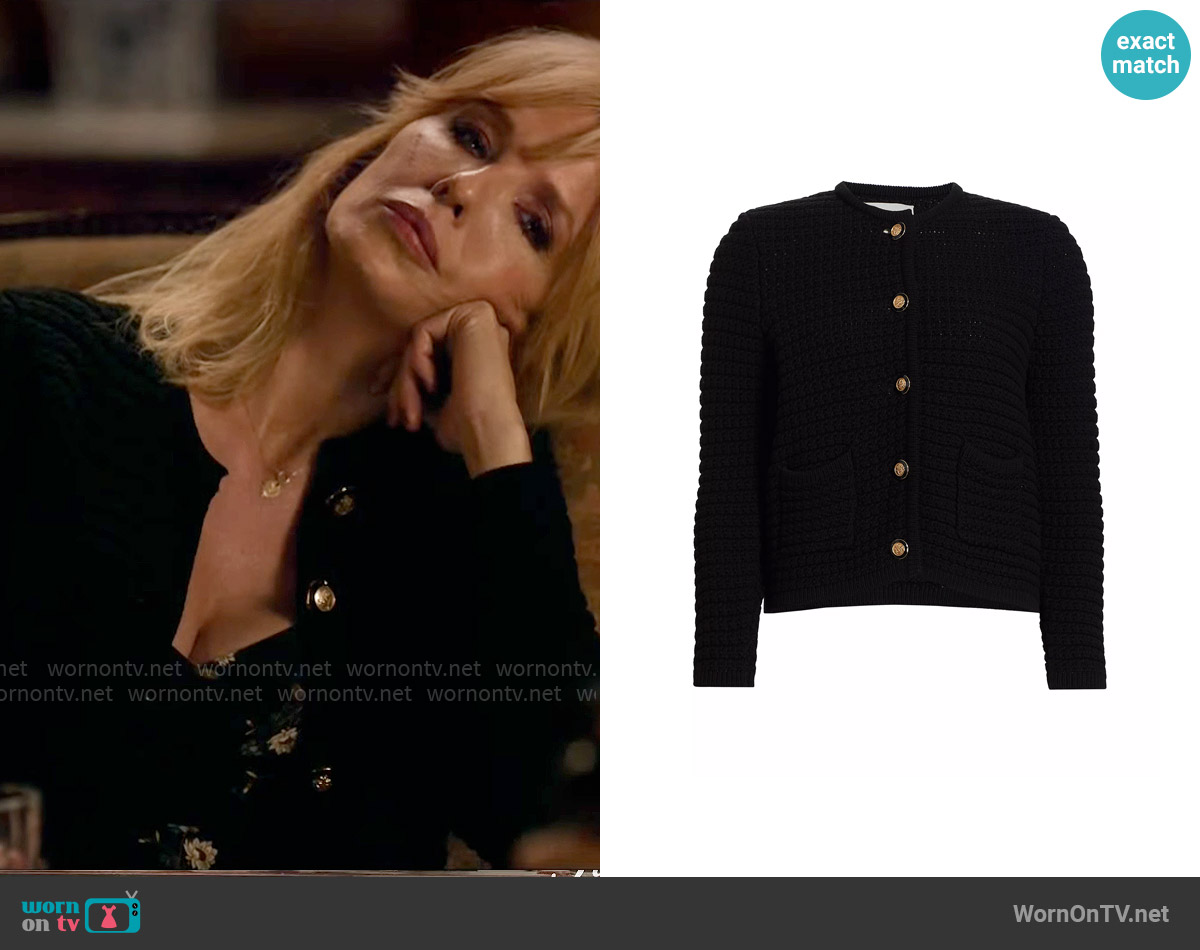 ba&sh Gaspard Cardigan worn by Beth Dutton (Kelly Reilly) on Yellowstone