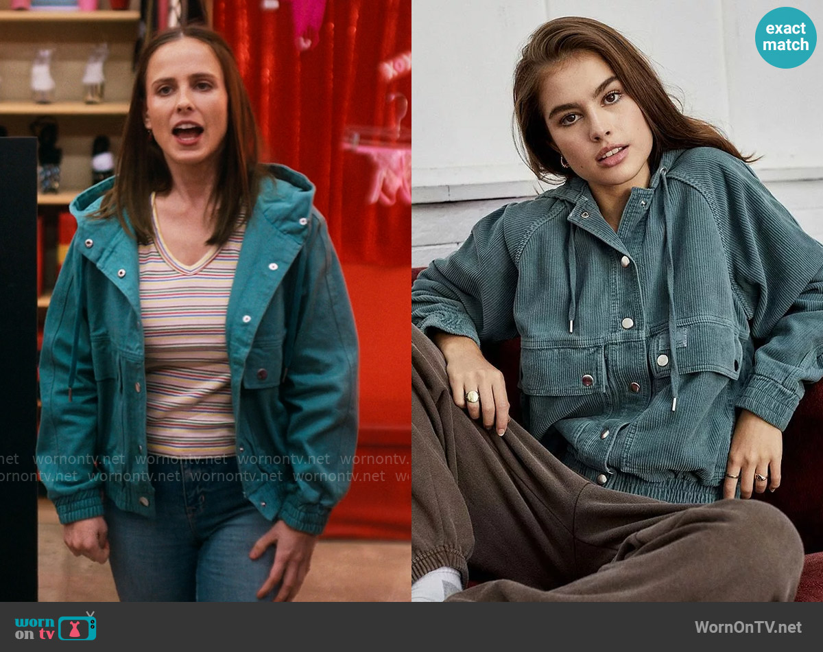 BDG Rowan Jacket worn by Kimberly Finkle (Pauline Chalamet) on The Sex Lives of College Girls