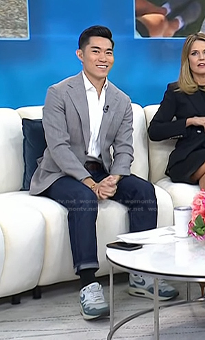 Brian Cheung’s blue and grey sneakers on Today