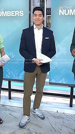 Brian Cheung’s blue and grey sneakers on Today
