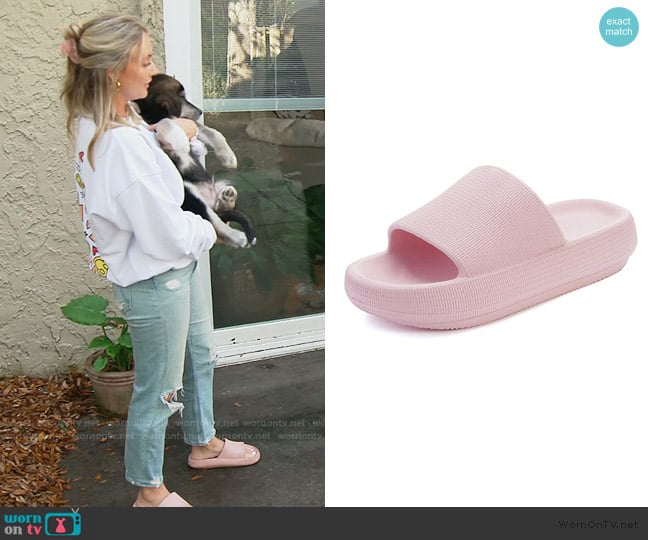 Pillow Slippers in Bronax worn by Taylor Ann Green on Southern Charm