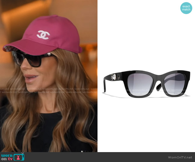 Chanel Square-frame Acetate Sunglasses worn by Dorit Kemsley on The Real Housewives of Beverly Hills