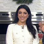 Danielle Sepsy’s white tweed jacket and pleated skirt on Today
