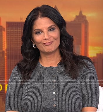 Darlene’s grey ribbed sweater dress on Today