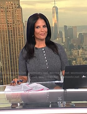 Darlene’s grey ribbed sweater dress on Today