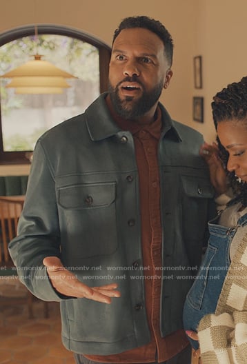 Dennis’s blue suede jacket on No Good Deed