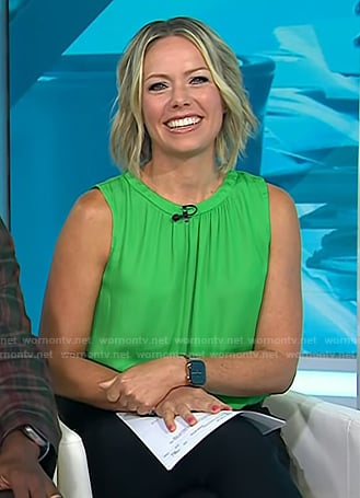Dylan’s green sleeveless top on Today