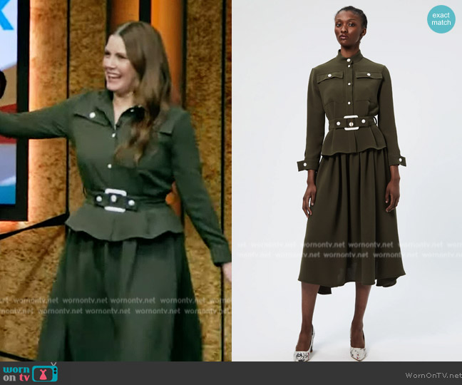 Edeline Lee 2023 Fall Collection worn by Amy Adams on Live with Kelly and Mark